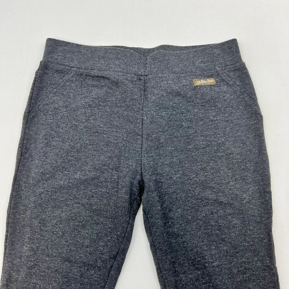 Matilda Jane Women’s Glitter Ankle Leggings Mid Rise Gray Size Medium New